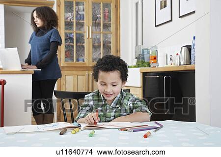 Picture - Mother and Child. Fotosearch
