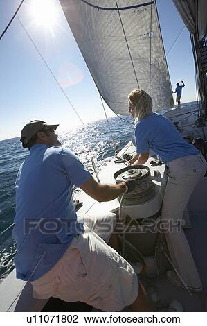 Stock Image - Ocean Racing. Fotosearch