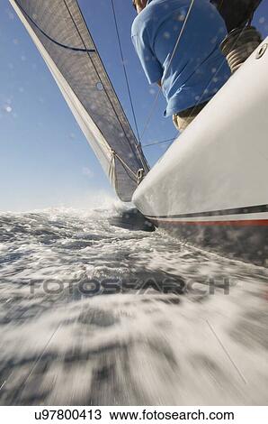 Stock Image - Ocean Racing. Fotosearch