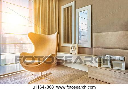 Stock Photo - Photo of bedroom interior in rental business apartment. Fotosearch
