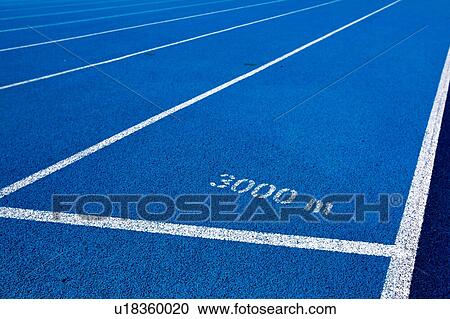 Photo of blue 3000 meter running tracks View Large Photo Image Stock Image - Photo of blue 3000 meter running tracks. Fotosearch