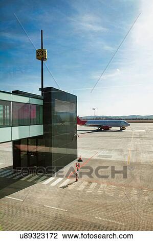 Photo of boarding gate in airport View Large Photo Image Stock Image - Photo of boarding gate in airport. Fotosearch