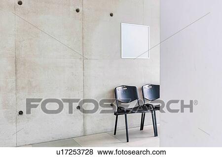 Stock Photo - Photo of chairs in corridor at school. Fotosearch