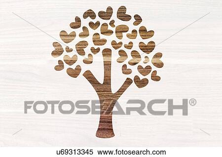 Stock Photography - Photo of Creative tree paper cutout in office. Fotosearch