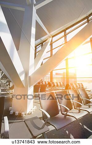 Photo of empty boarding gate in airport View Large Photo Image Stock Image - Photo of empty boarding gate in airport. Fotosearch