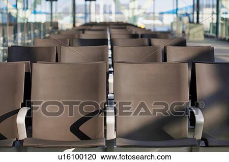 Stock Image - Photo of empty boarding gate in airport. Fotosearch