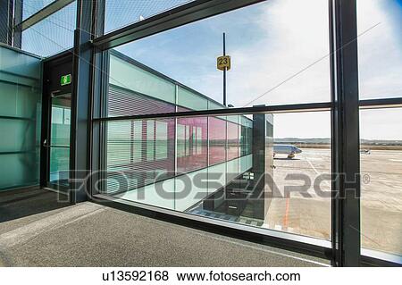 Photo of empty boarding gate in airport View Large Photo Image Stock Photo - Photo of empty boarding gate in airport. Fotosearch