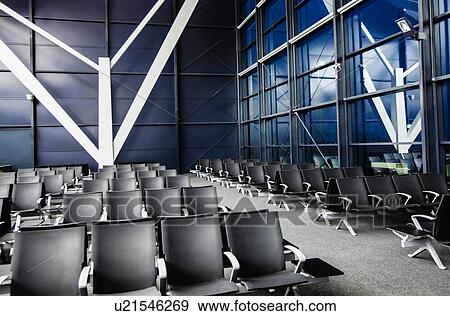 Photo of empty boarding gate in airport View Large Photo Image Stock Photo - Photo of empty boarding gate in airport. Fotosearch