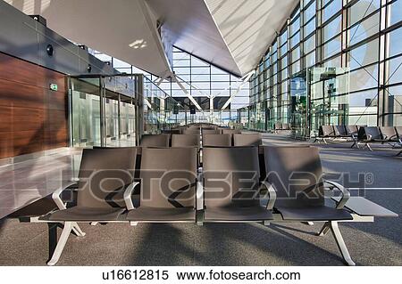 Photo of empty boarding gate in airport View Large Photo Image Stock Photography - Photo of empty boarding gate in airport. Fotosearch