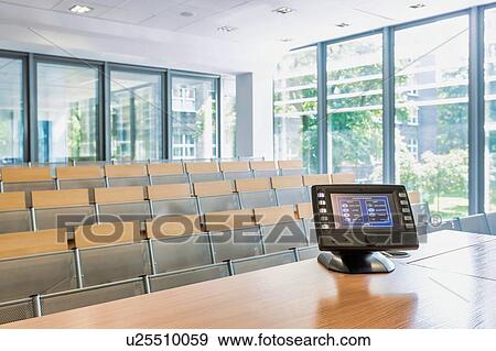 Photo of empty classroom in school View Large Photo Image Stock Photo - Photo of empty classroom in school. Fotosearch
