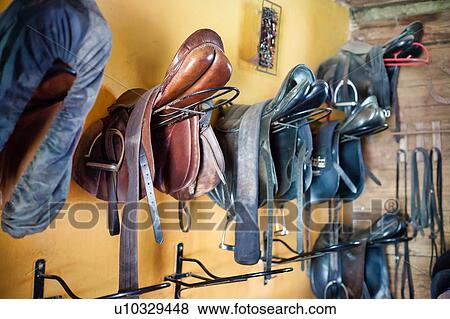 Photo of horse saddle View Large Photo Image Stock Photo - Photo of horse saddle. Fotosearch