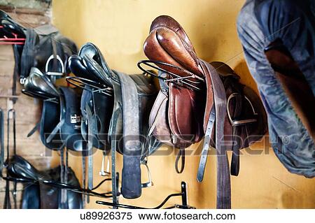 Stock Photography - Photo of horse saddle. Fotosearch