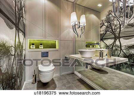 Stock Photography - Photo of luxurious bathroom in apartment. Fotosearch