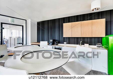 Photo of modern office pantry area View Large Photo Image Stock Photo - Photo of modern office pantry area. Fotosearch