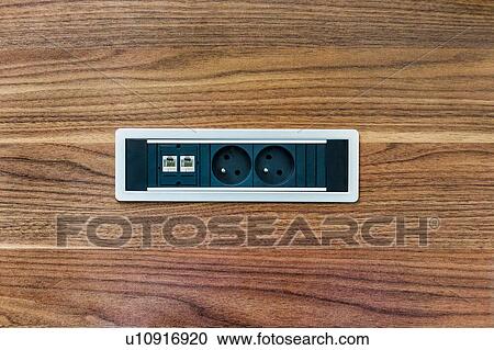 Photo of outlet plug in office View Large Photo Image Stock Image - Photo of outlet plug in office. Fotosearch