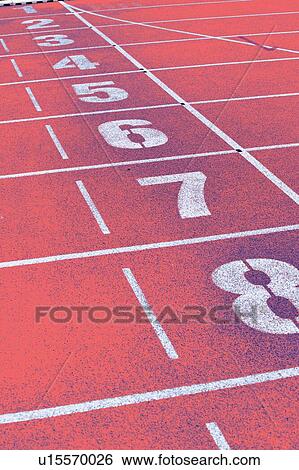 Photo of red stadium tracks View Large Photo Image Stock Photograph - Photo of red stadium tracks. Fotosearch