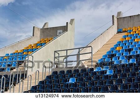 Photo of stadium seats View Large Photo Image Picture - Photo of stadium seats. Fotosearch