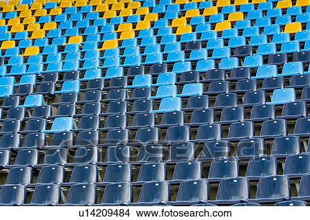 Photo of stadium seats View Large Photo Image Picture - Photo of stadium seats. Fotosearch