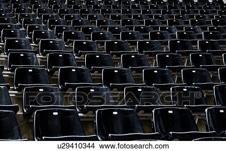 Photo of stadium seats View Large Photo Image Picture - Photo of stadium seats. Fotosearch
