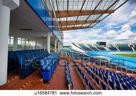 Stock Image - Photo of stadium seats. Fotosearch