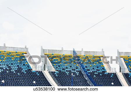 Stock Image - Photo of stadium seats. Fotosearch