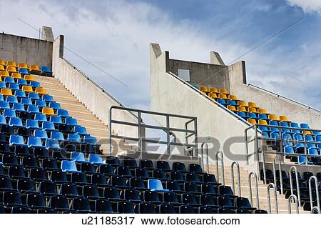 Photo of stadium seats View Large Photo Image Stock Photo - Photo of stadium seats. Fotosearch