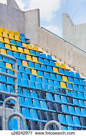 Stock Photo - Photo of stadium seats. Fotosearch