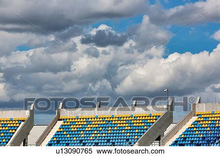 Stock Photography - Photo of stadium seats. Fotosearch
