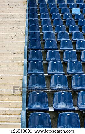Stock Photography - Photo of stadium seats. Fotosearch