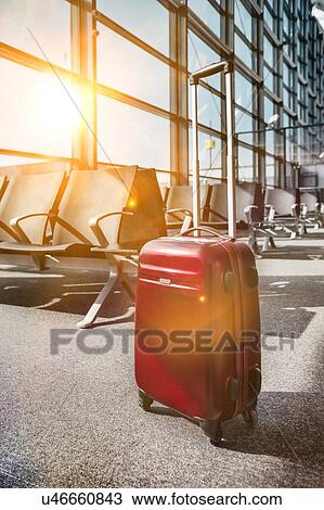 Photo of suitcase on empty boarding gate View Large Photo Image Stock Image - Photo of suitcase on empty boarding gate. Fotosearch