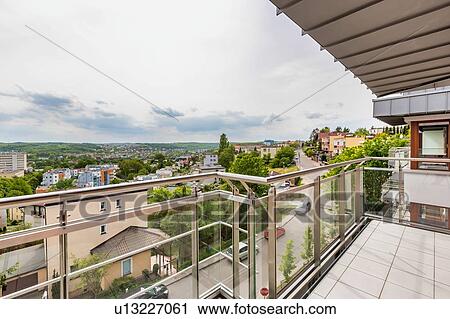 Photo of view from apartment balcony View Large Photo Image Stock Image - Photo of view from apartment balcony. Fotosearch