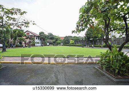 Public square at Fort Santiago; Intramuros; Manila; Philippines View Large Photo Image Stock Photo - Public square at Fort Santiago; Intramuros; Manila; Philippines. Fotosearch