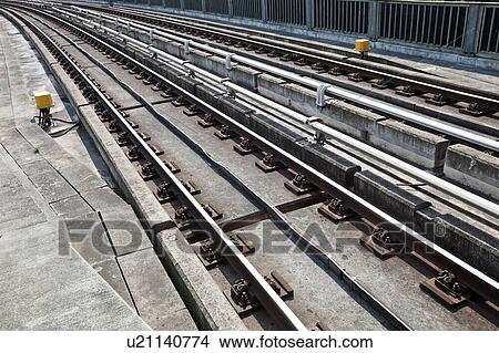 Railway tracks View Large Photo Image Picture - Railway tracks. Fotosearch