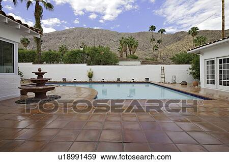 Stock Photo - Residential Swimming pool. Fotosearch