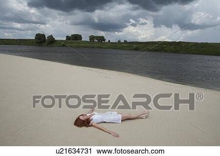 Stock Image - River girl. Fotosearch