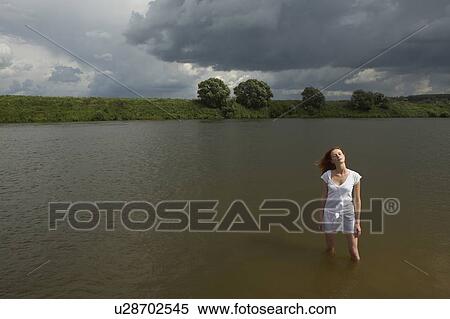 Stock Photography - River girl. Fotosearch