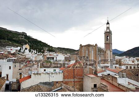 Rooftops of Sagunto, Spain View Large Photo Image Stock Photography - Rooftops of Sagunto, Spain. Fotosearch