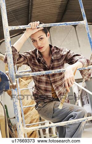 Stock Image - Sculptor Studio. Fotosearch