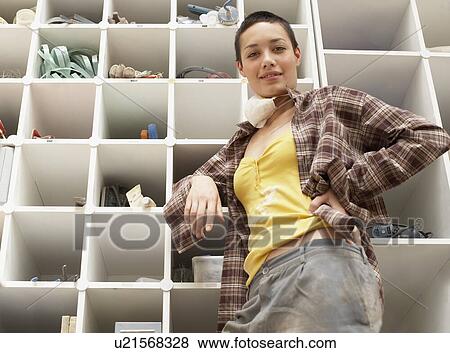 Stock Photo - Sculptor Studio. Fotosearch