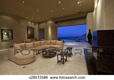 Seating furniture in living room of manor house View Large Photo Image Stock Photograph - Seating furniture in living room of manor house. Fotosearch
