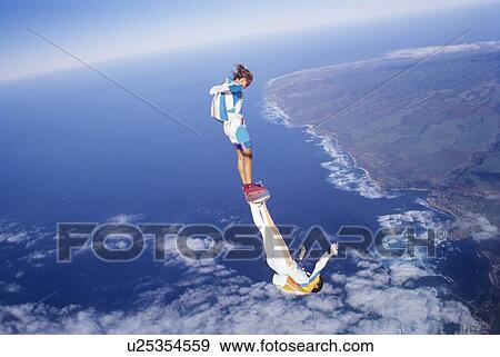 Stock Photo - Skydiving . Fotosearch