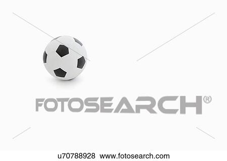 Soccer ball over white background View Large Photo Image Stock Photo - Soccer ball over white background. Fotosearch
