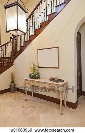 Stock Photo - Stairway of luxurious home. Fotosearch