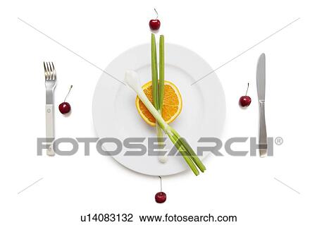 Stock Image - Time for healthy food. Fotosearch