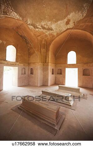Stock Photo - Tomb chamber, Humayun tomb, New Delhi, India. Fotosearch
