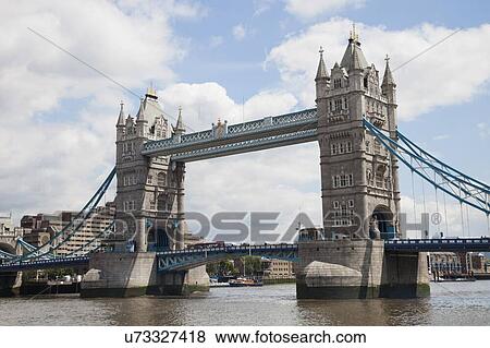 Stock Photo - Tower Bridge and the River Thames, London, England, UK. Fotosearch