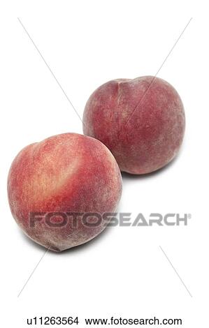 Two peaches against white background View Large Photo Image Picture - Two peaches against white background. Fotosearch