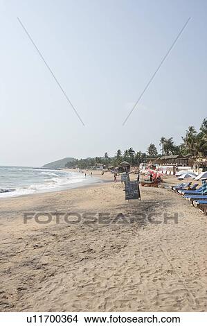 Picture - Vagator Beach, Goa, India. Fotosearch