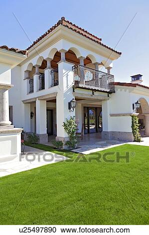 Stock Image - Vestibule of luxury villa. Fotosearch