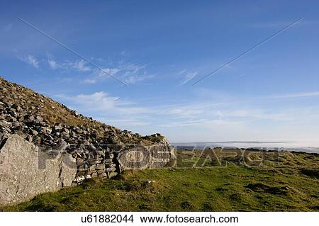 View from top of Loughcrew Cairn T, Ireland View Large Photo Image Picture - View from top of Loughcrew Cairn T, Ireland. Fotosearch